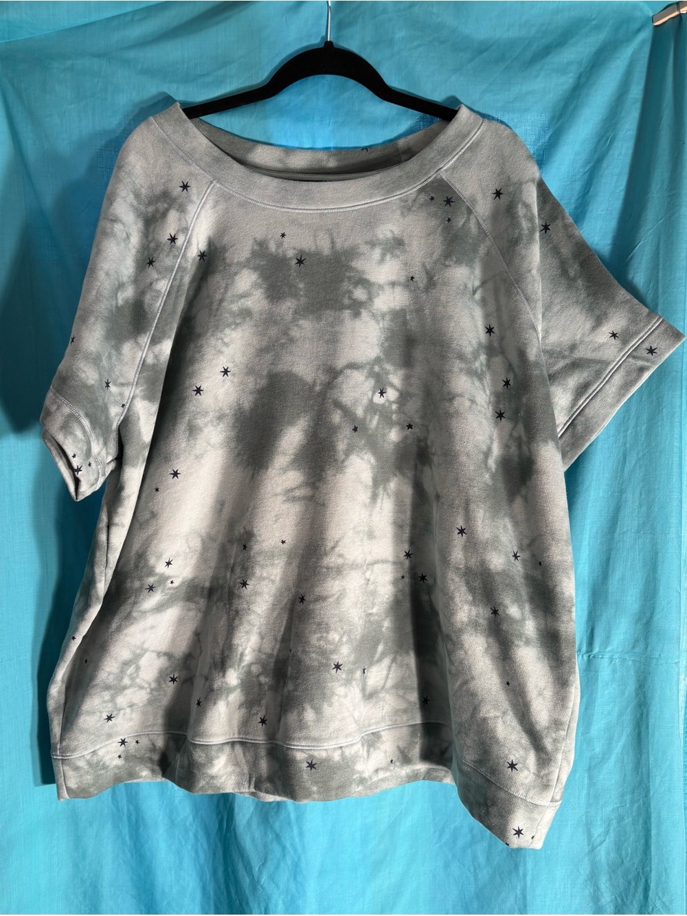 Sonoma Gray Tie-Dye Star Sweatshirt